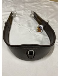 İthal Three Elastic Deri Karınlıklı Kolan (Kahve)